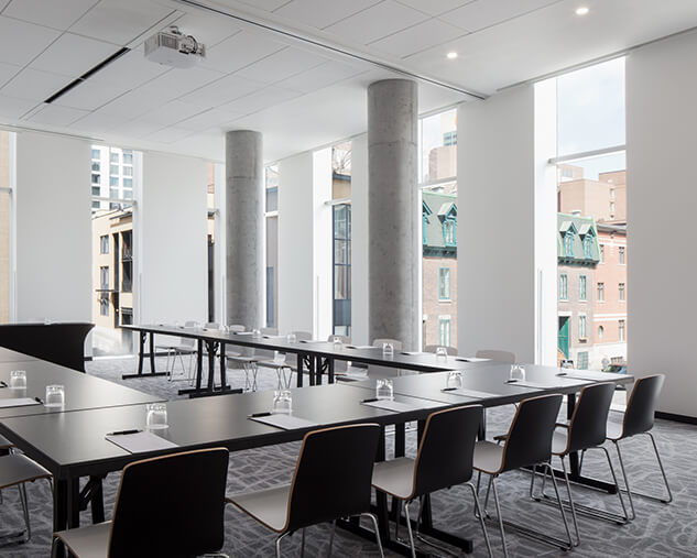 Meeting Room With Downtown Montreal View