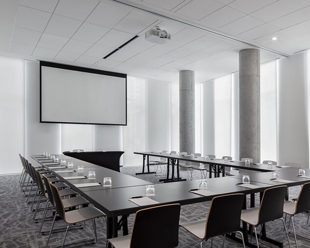 Hotel Monville Meeting Room With Projector