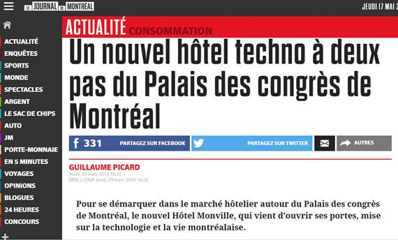 Journal De Montreal Article